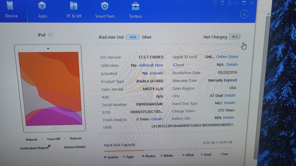 Ipad 2 mini 16gb silver