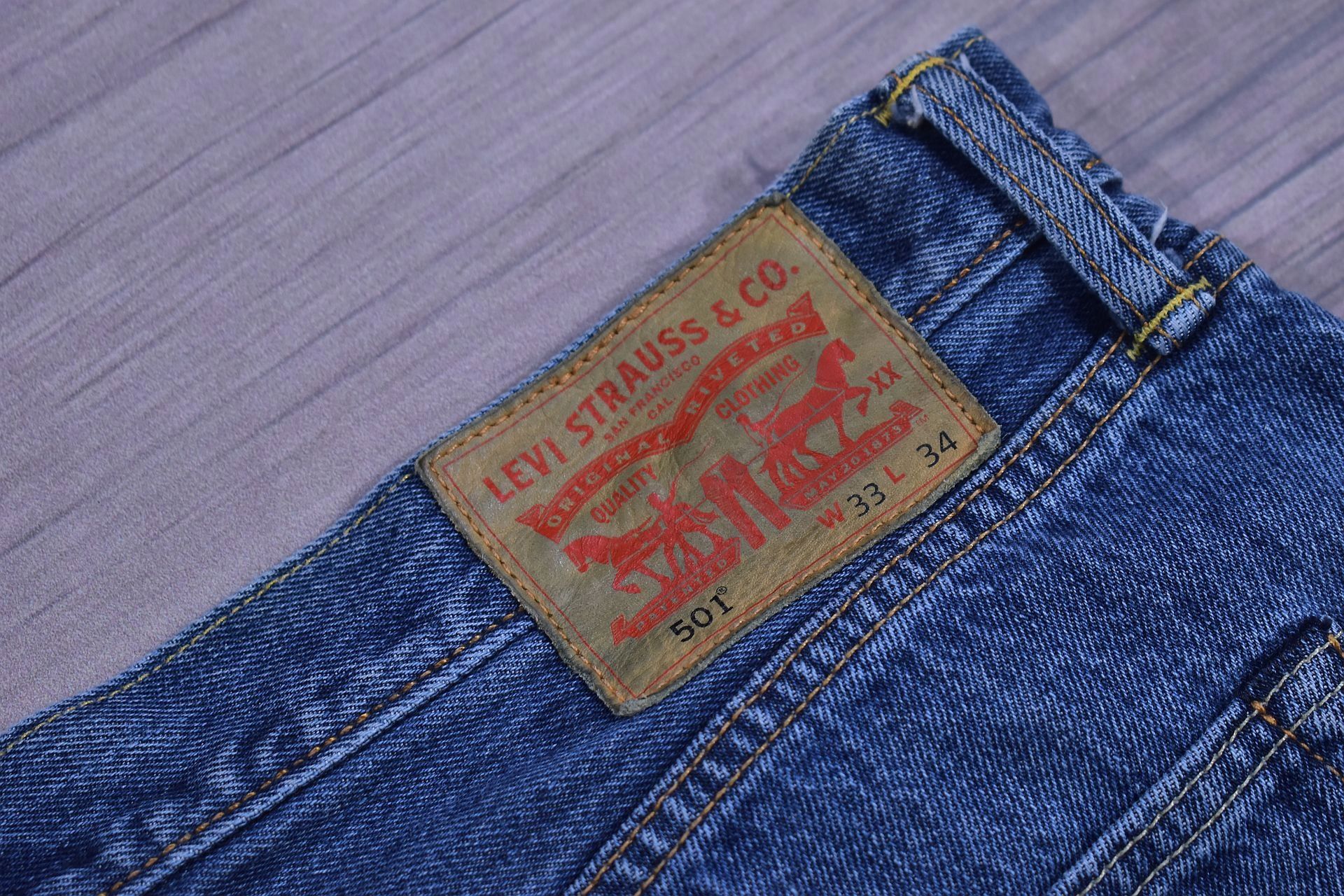 LEVIS 501 Męskie Spodnie Jeansowe Jeansy W33 L34