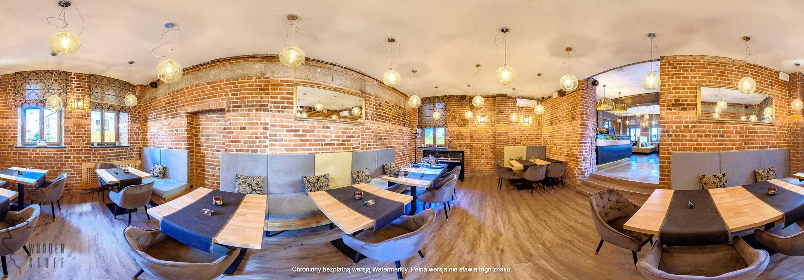 Bukowy stół na jednej nodze 80x80 metal postument do restauracji loft