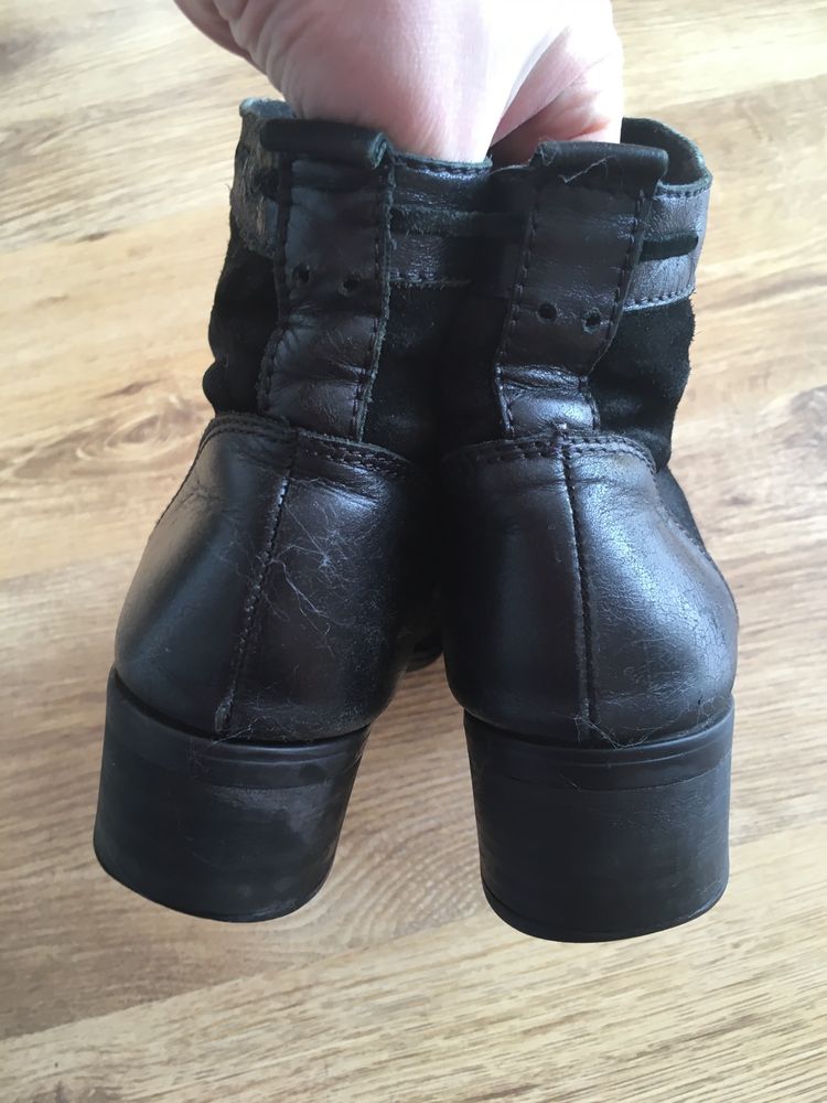 Botki damskie r. 39 Lasocki skórzane