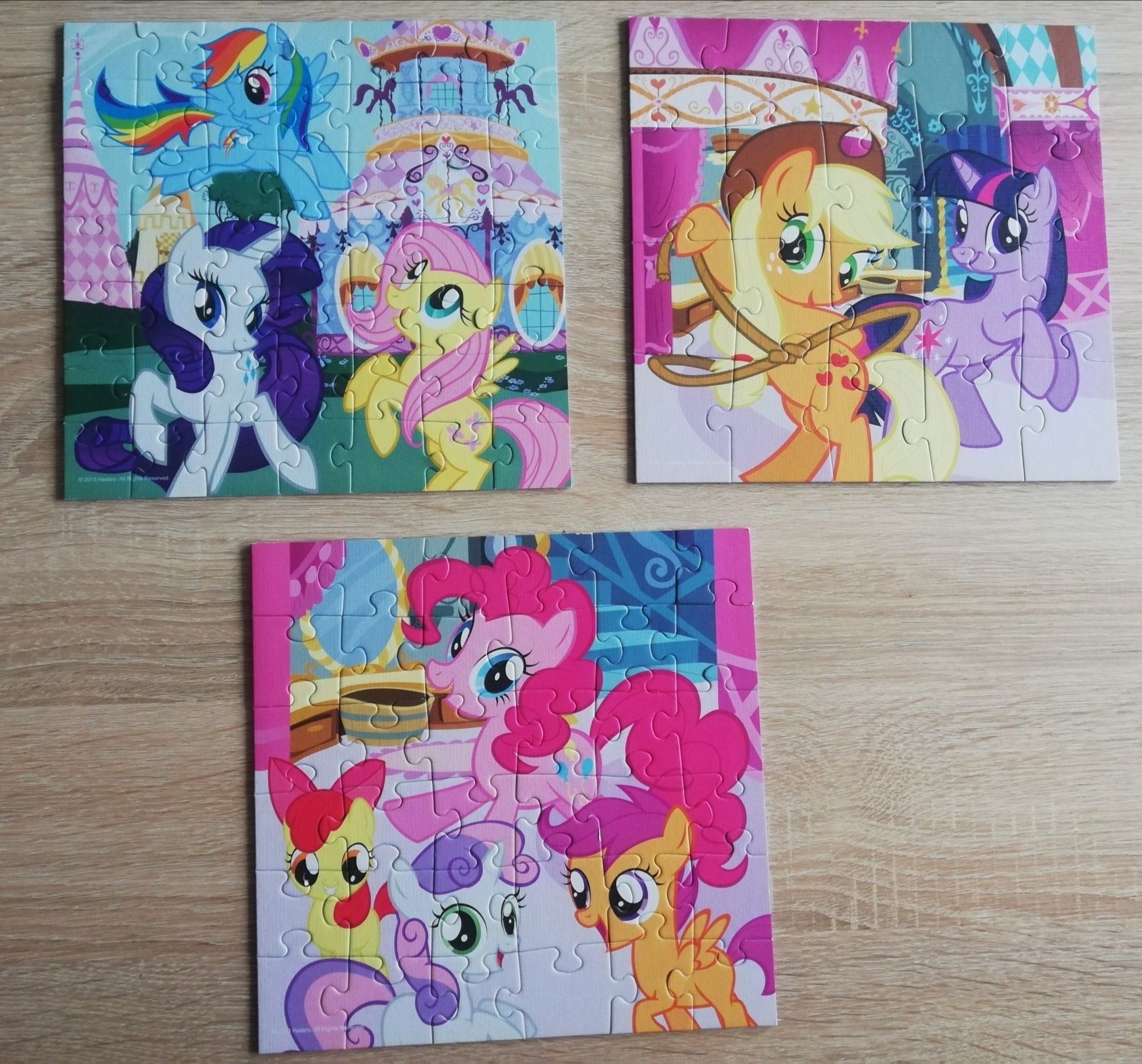 Puzzle dla dzieci 3 w 1 My Little Pony Kucyki