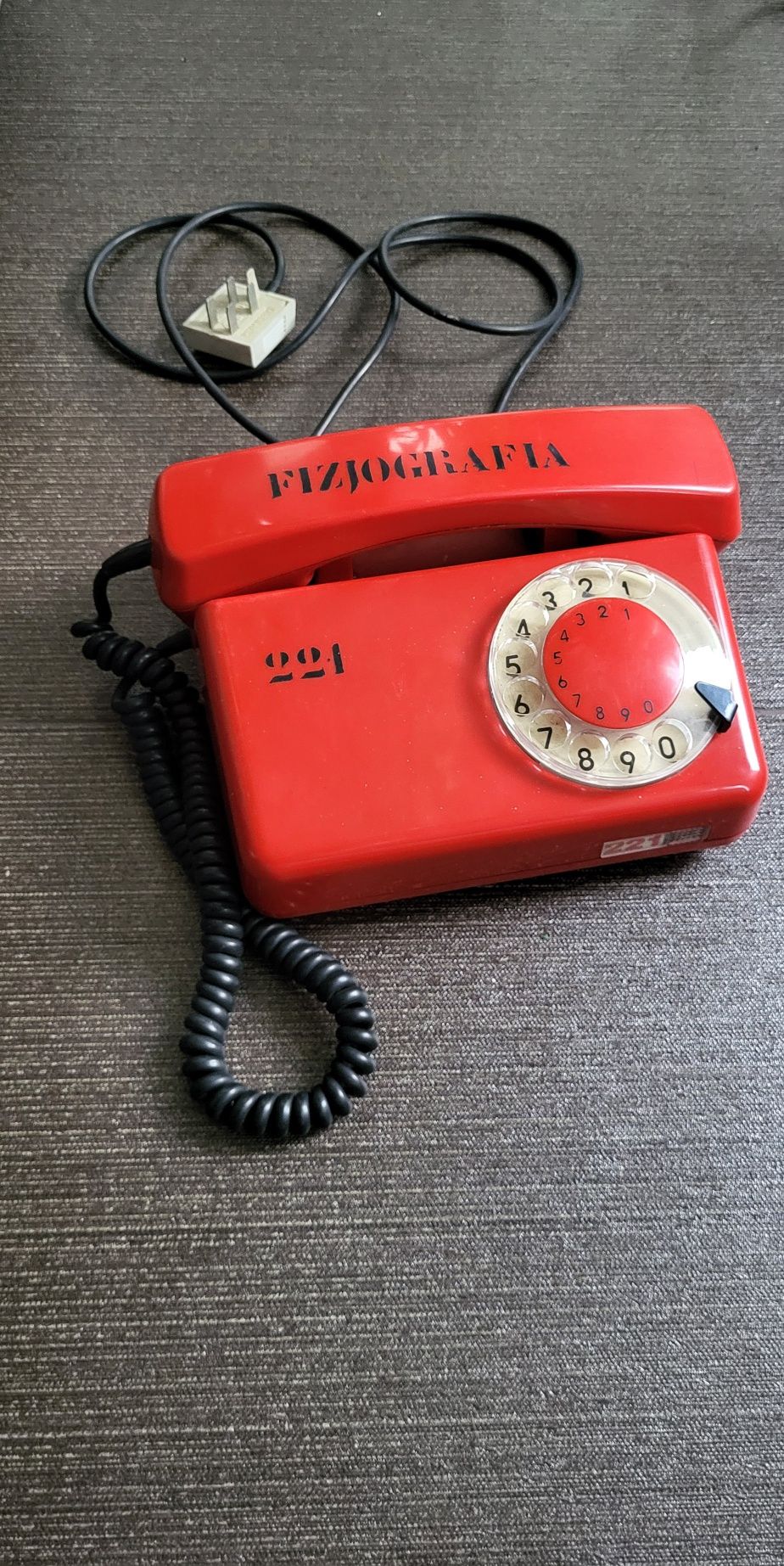 Telefon analogowy PRL vintage