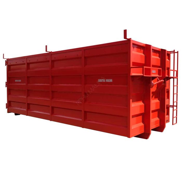 Kontener hakowy KP36 na odpady (złom, gruz, śmieci) z plandeką