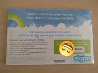 Zafoliowany starter Skype