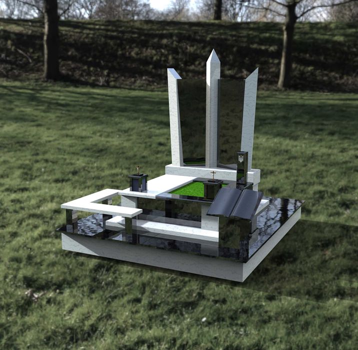 3D моделювання пам'ятників та гранітних комплексів. Від 400 грн