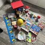 WIELKI zestaw zabawek dla dziecka gry/Psi Patrol/puzzle/Fisher Price