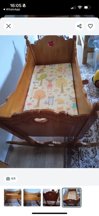 Sprzedam kołyskę drewnianą