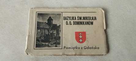 Komplet pocztówek Bazylika Św. Mikołaja o.o. Dominikanów Pamiątka z Gd