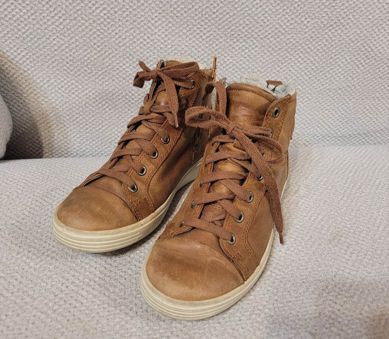 Buty ocieplane skórzane Ecco R.35 Zimowe