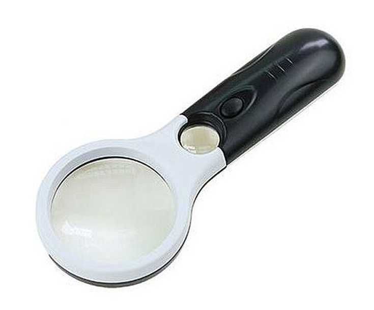 Лупа с двумя линзами и подсветкой Magnifier 6902c