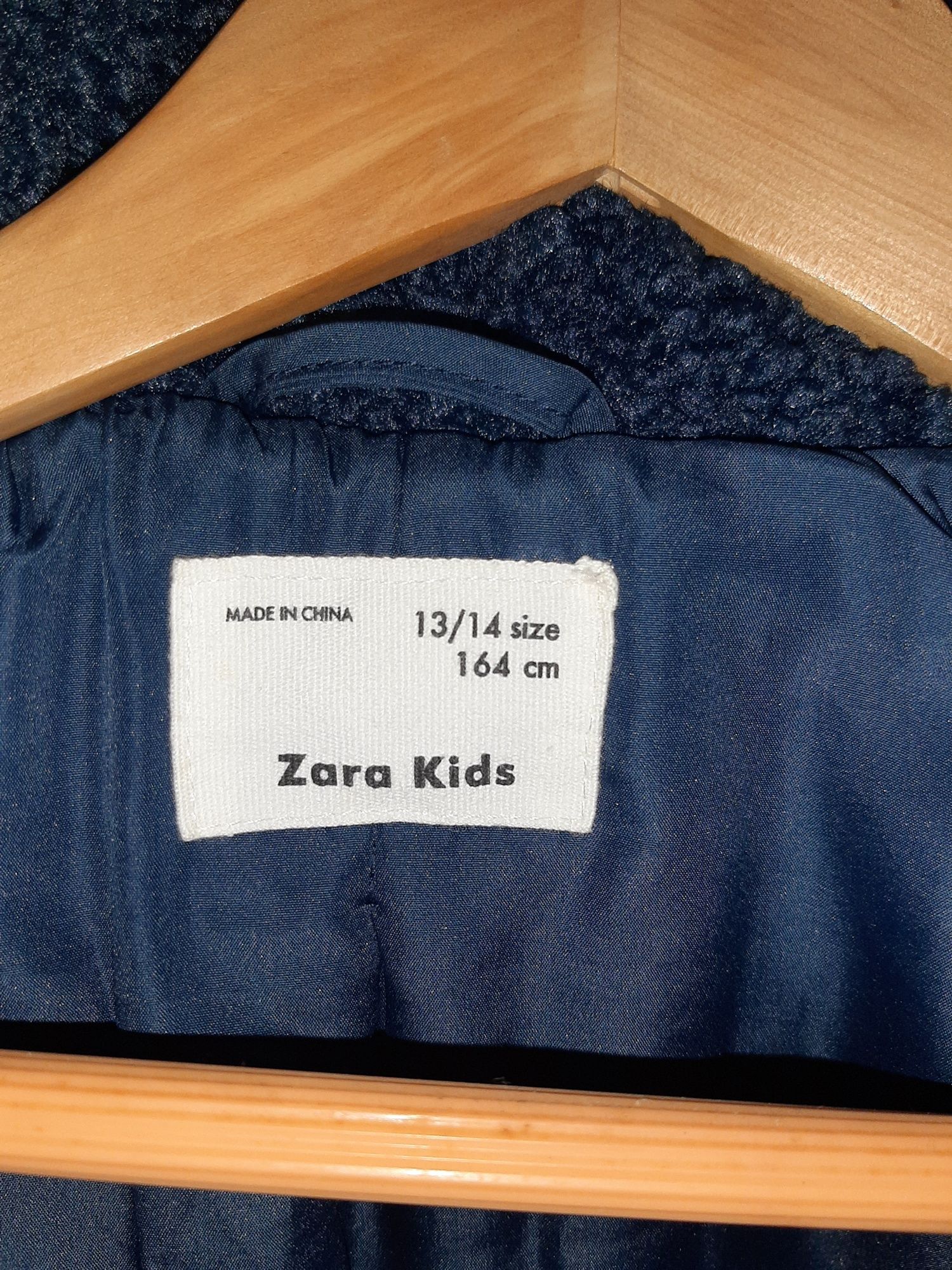 Casaco azul escuro, Zara Kids 13/14 anos.