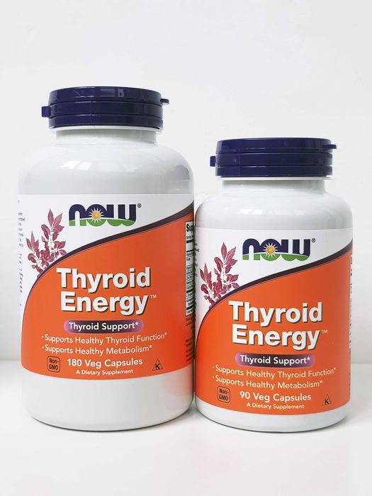 Підтримка щитовидної залози Now Foods Thyroid Energy, 90/180 капсул