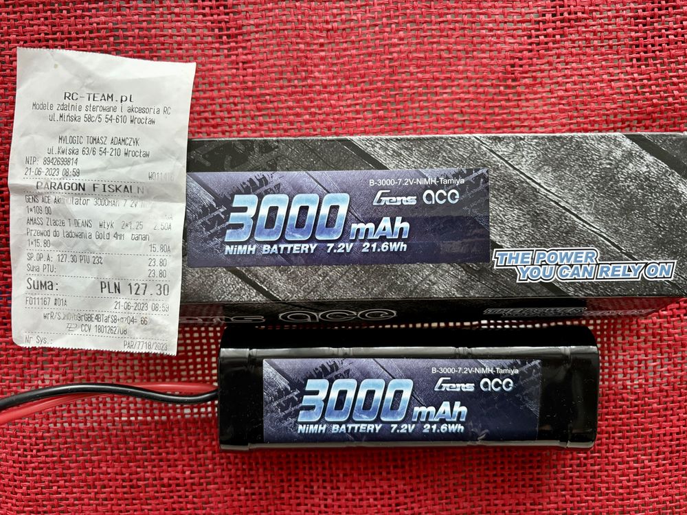 Pakiet bateria NiMH 3000 mAh nowy