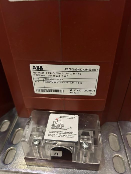 Przekładniki napięciowe SN UMZ24-1, 15/0,1kV jednobiegunowe, 5VA, 0.5