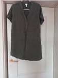 Tunika na krótki rękaw H&M khaki 44