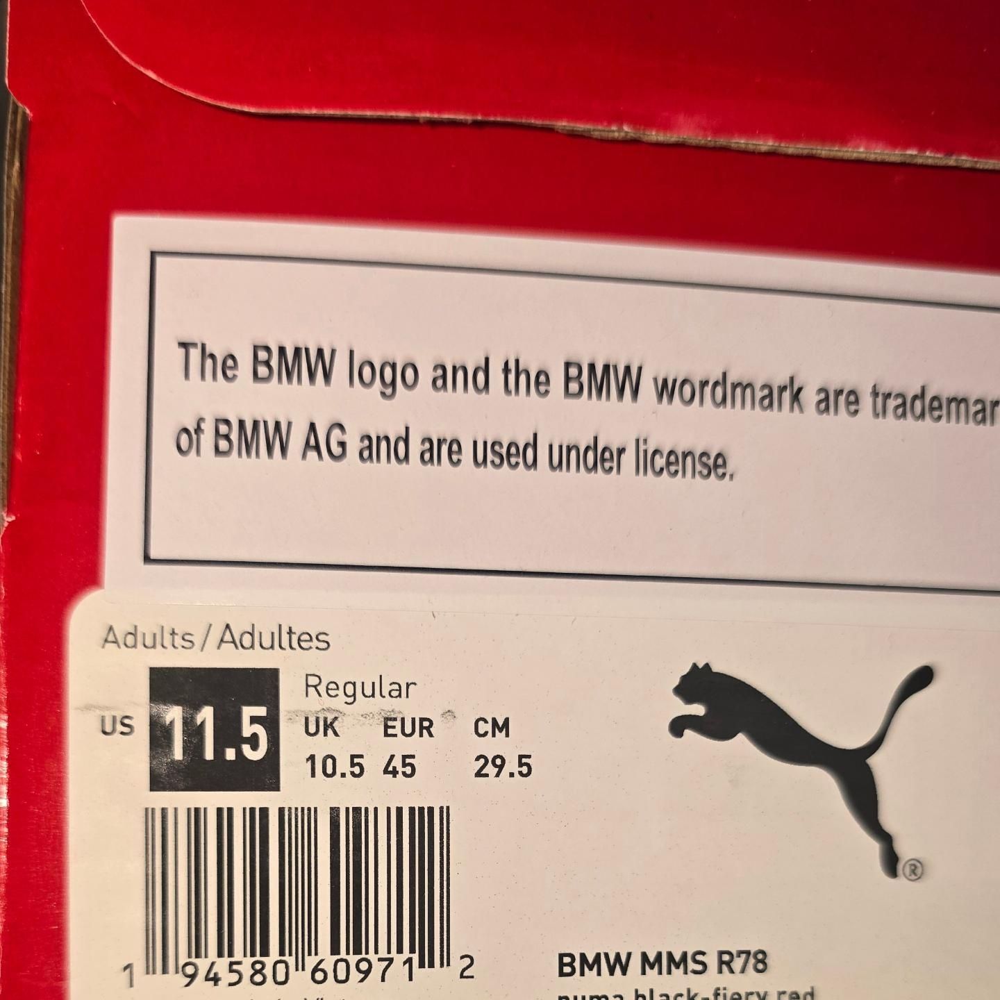 чоловічі кросівки Puma bmw us11.5-45-29.5cm