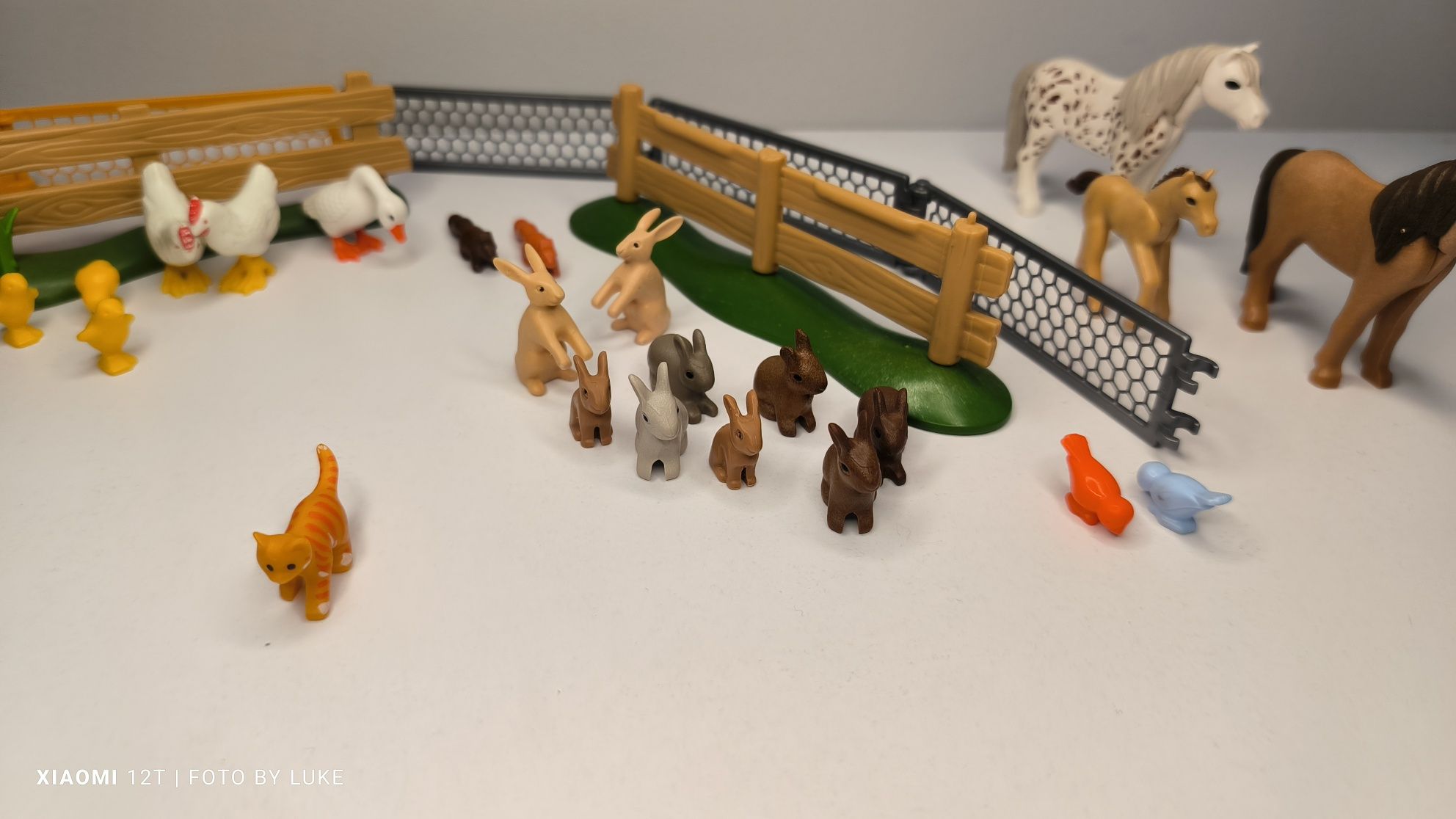 Playmobil zwierzęta chodowlane domowe pies kot koń kura króliki gęś