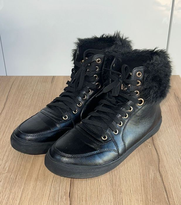 BALADA sneakersy botki kozaki czarne r. 39 wkładka 24,5 super stan