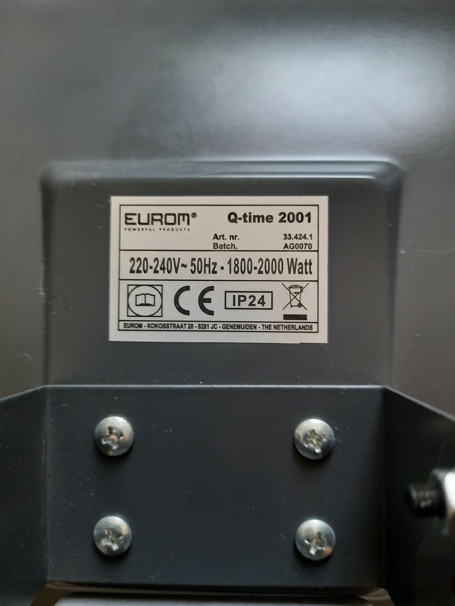 Grzejnik Eurom 1800- 2000 Watt