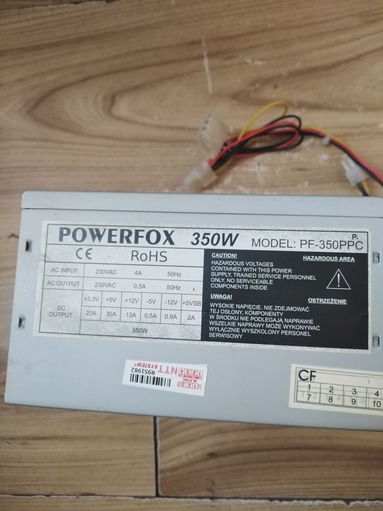 Zasilacz do komputera, monitora  powerfox 350w