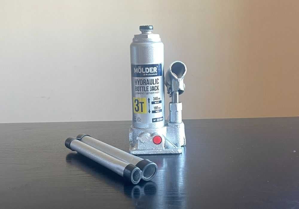 Домкрат гидравлический бутылочный 3т 180-340 мм MOLDER