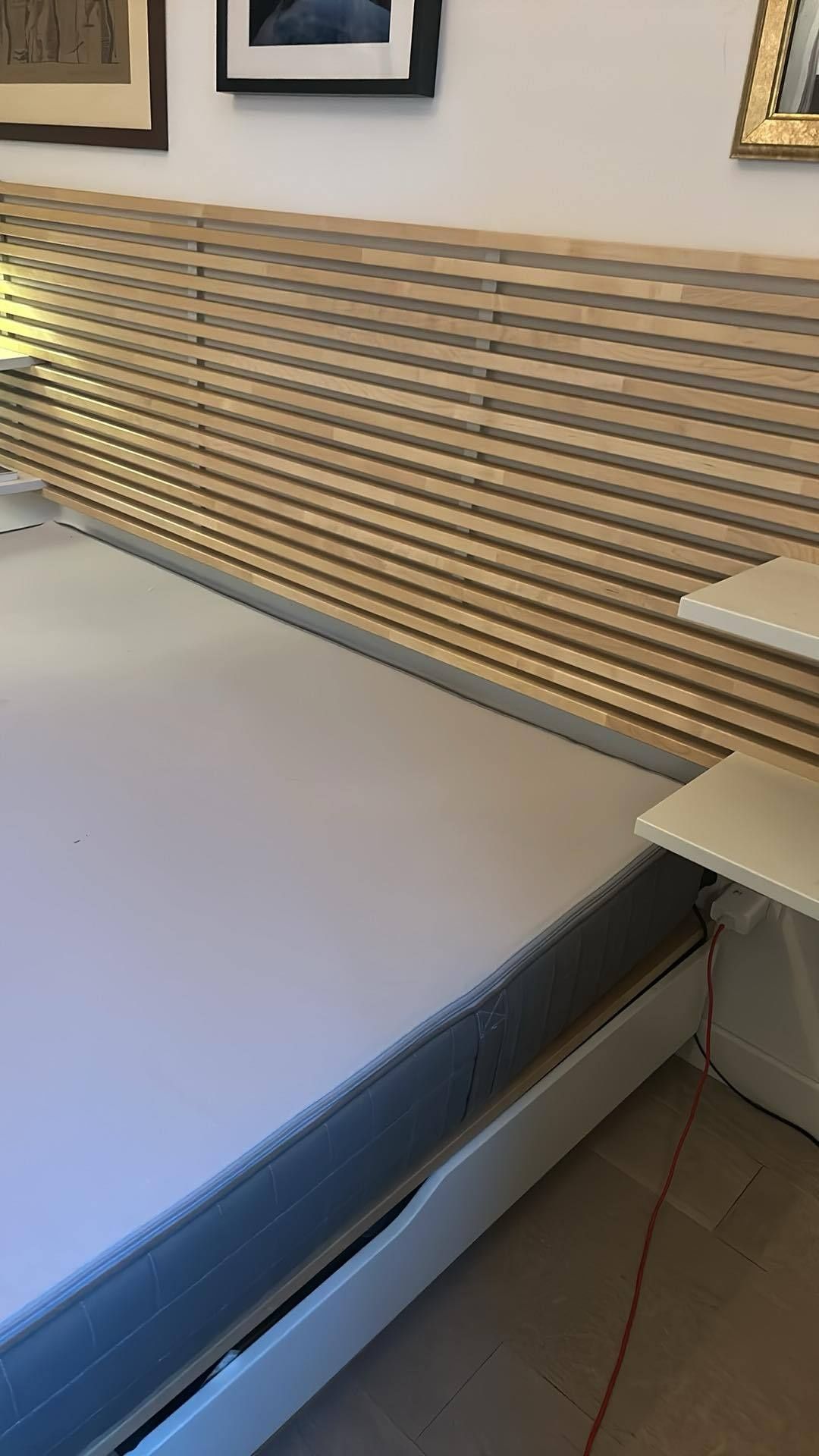 Łóżko podwójne Ikea Mandal 160