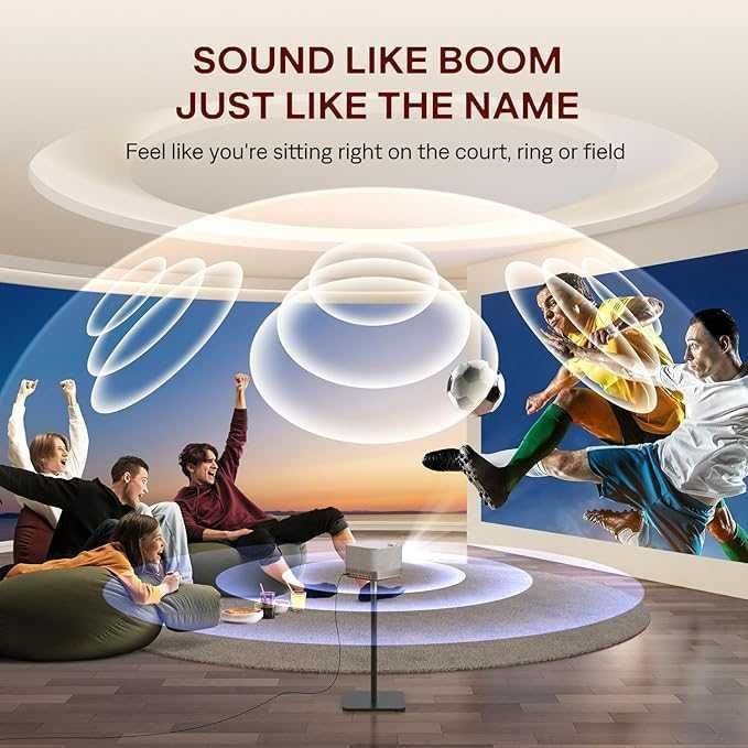 Projektor AURZEN F503 BOOM3 300 WiFi BT FULL HD 1920x1080 HDMI NETFLIX