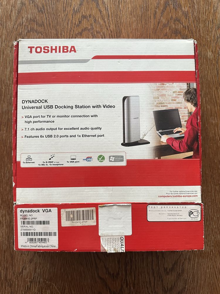 Stacja dokujaca hub rozgaleznik USB/ VGA do komputera, laptopa