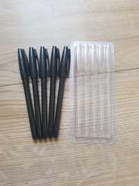 Nowe długopisy żelowe czarne 5 sztuk