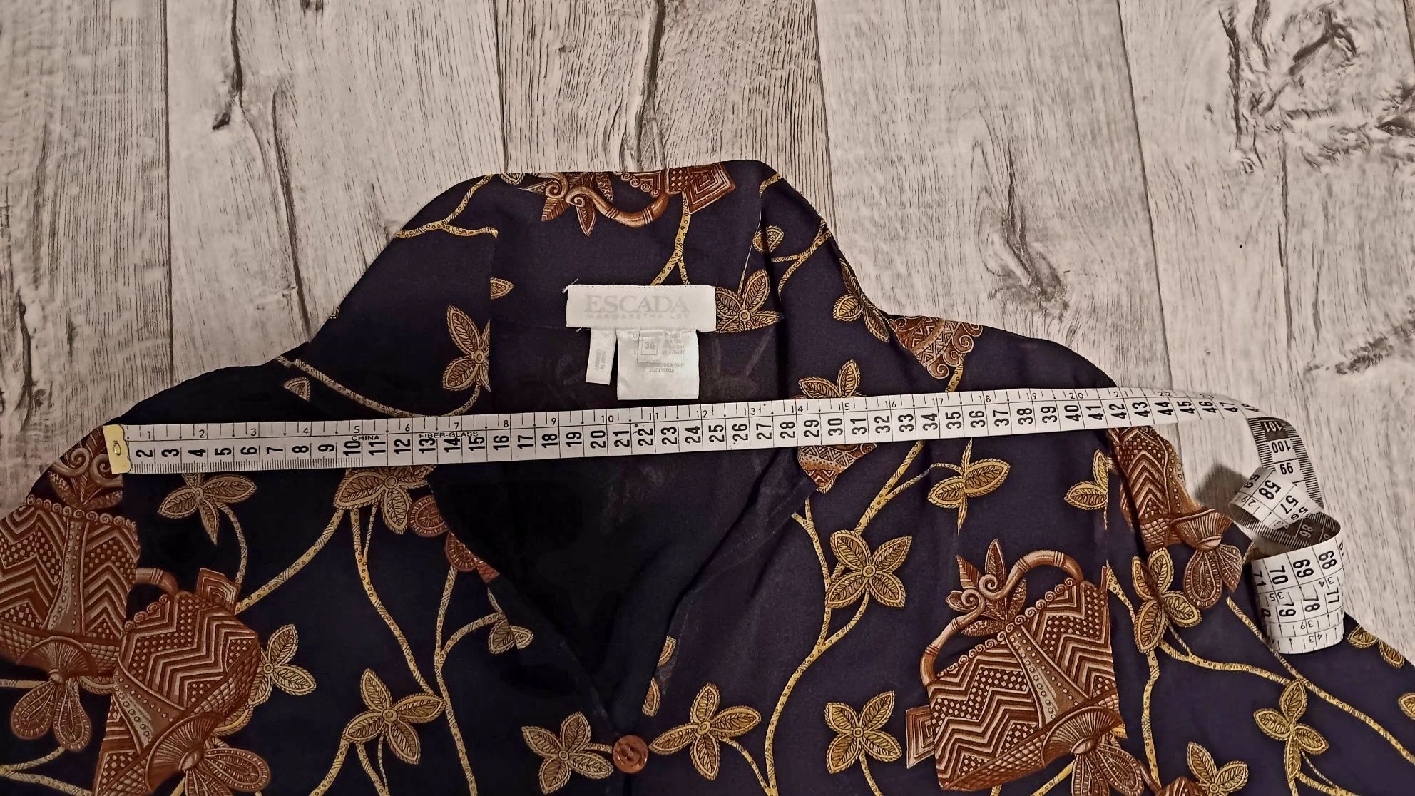 ESCADA шовковий жакет блейзер чорний 36р