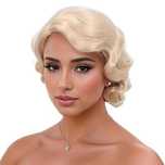 STfantasy Retro Blond Peruka Finger Wave w Stylu Lat 20