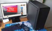 Komputer stacjonarny Ryzen 5600g, 16GB RAM, SSD, WIN11, monitor24 GWAR