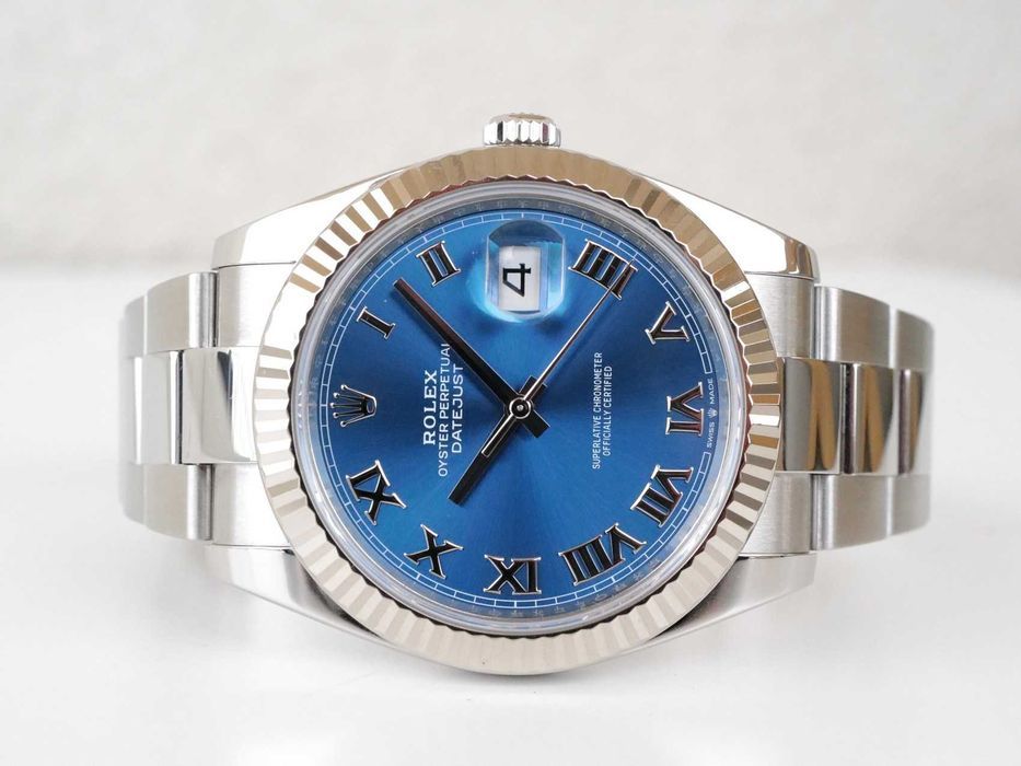 Rolex Datejust 41 mm Blue Roman Dial Oyster