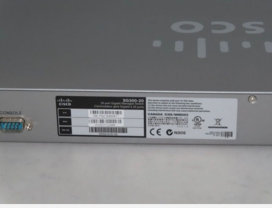 Комутатор Cisco SB SG300-20 20-port Gigabit Managed Switch