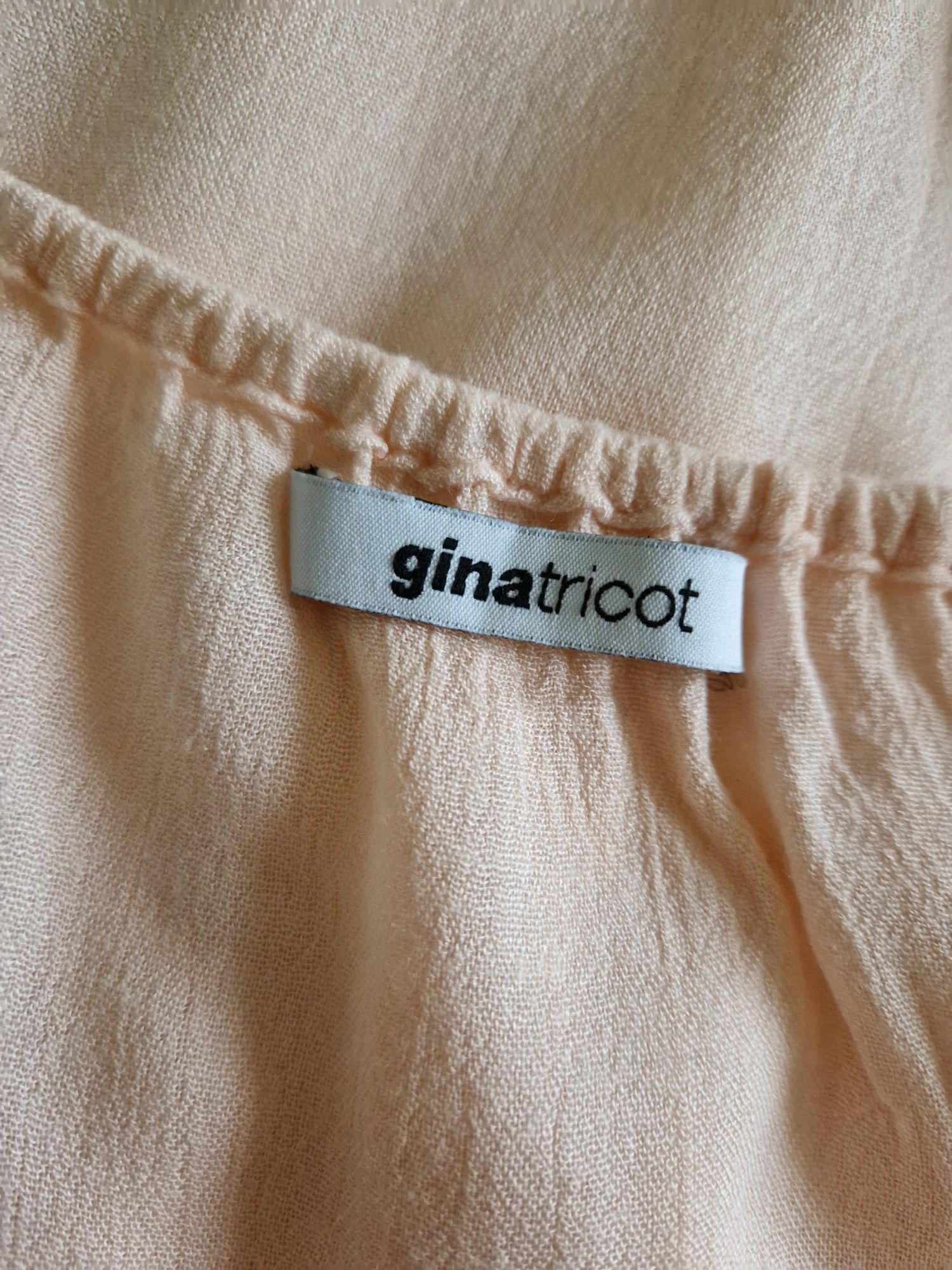 Morelowa łososiowa bluzka Gina Tricot M 38 joga na lato