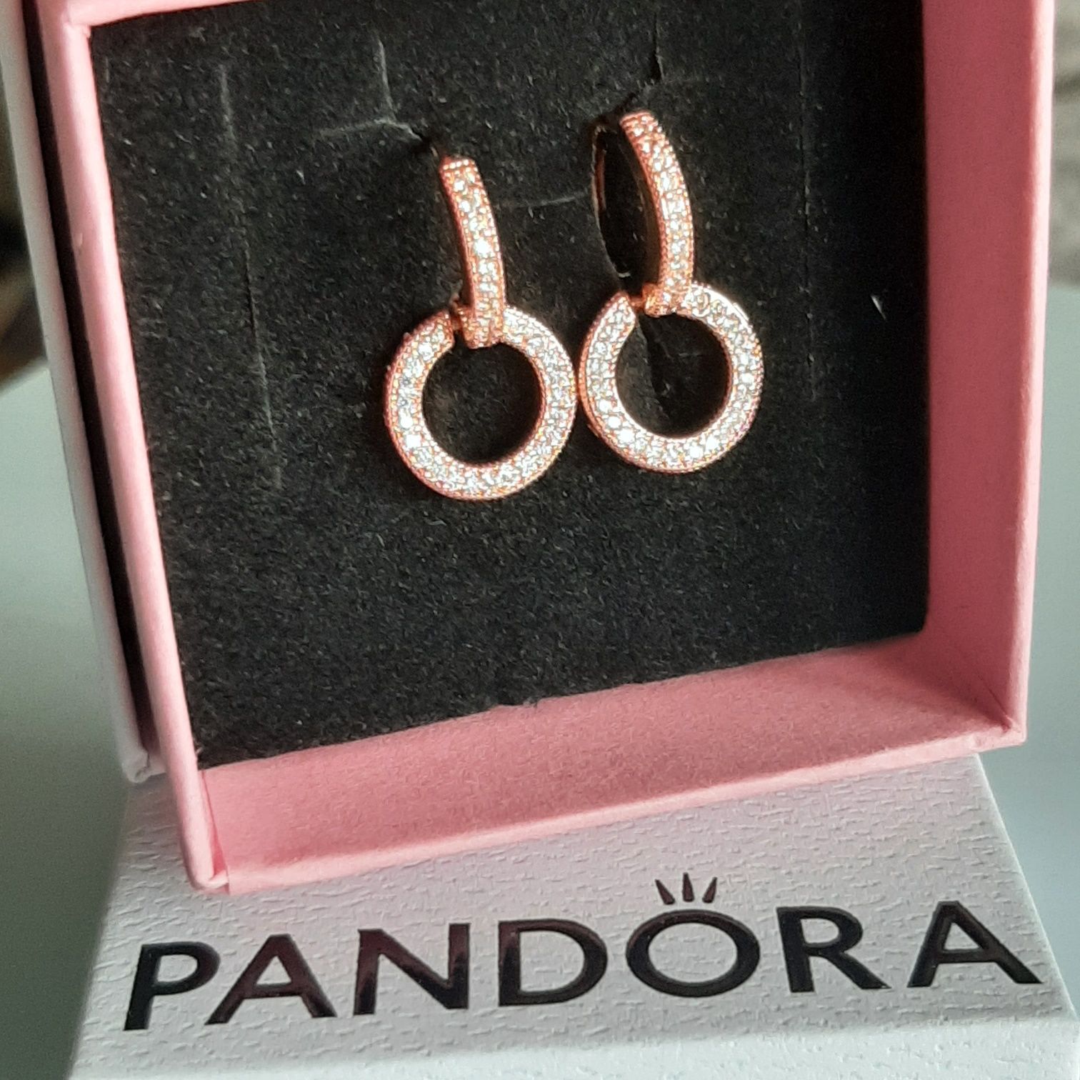 Kolczyki Pandora rose gold