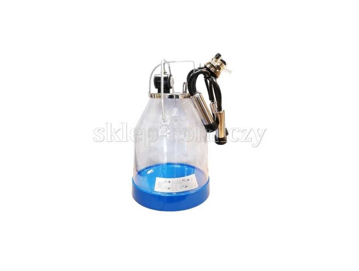 Konew plastikowa z pokrywą i pulsatorem L02 z aparatem udojowym 150ml