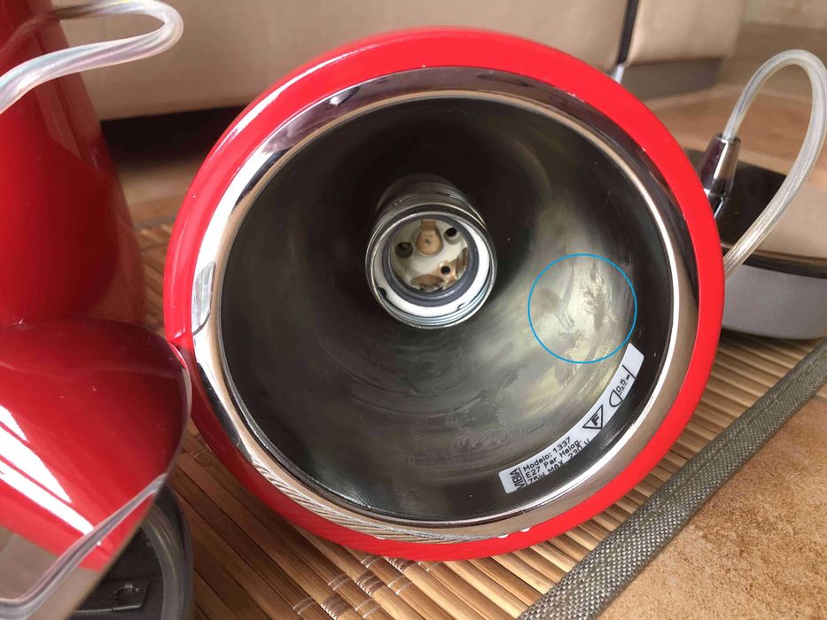 1 czerwona lampa wisząca, Jazz Mini VIBIA, model 1337, Białystok