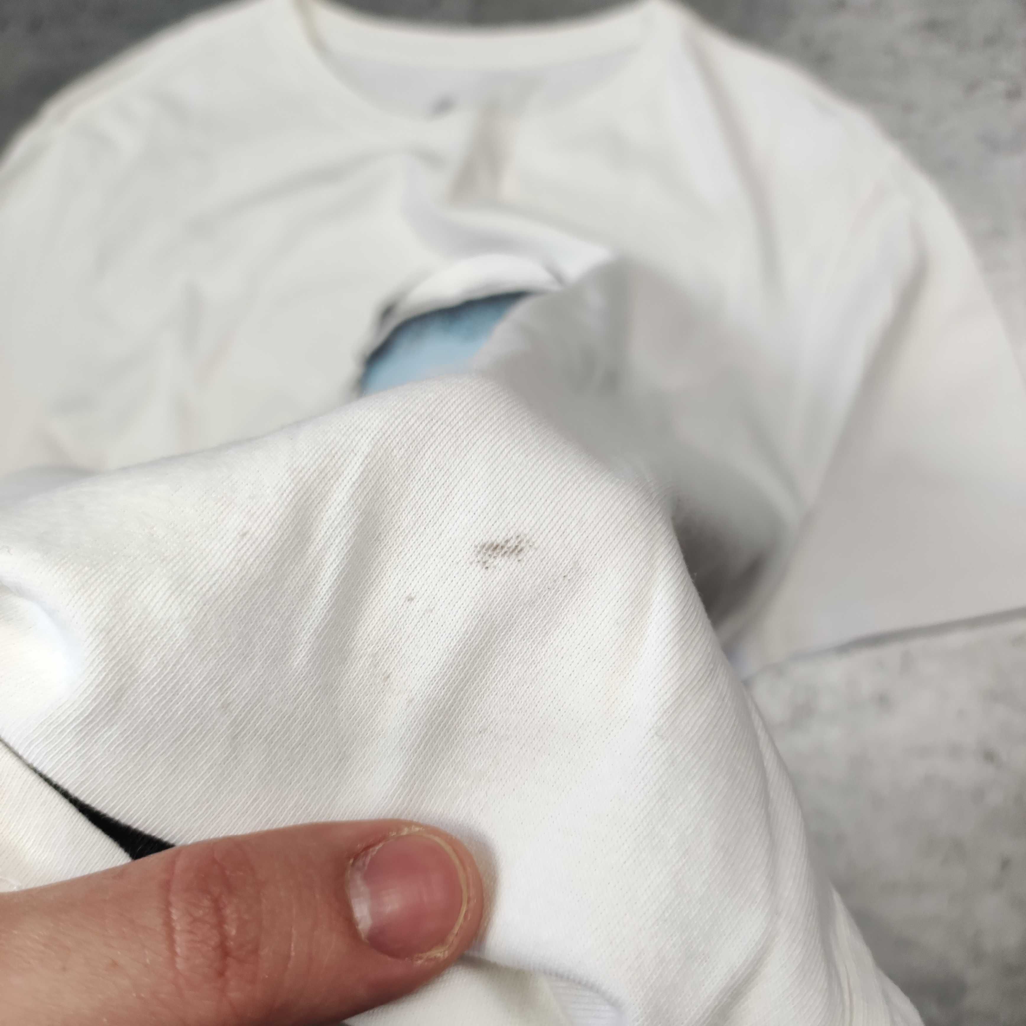 MĘSKA Koszulka Biała Letnia Lekka Nike AIR Force 1 Basketball Nadruk