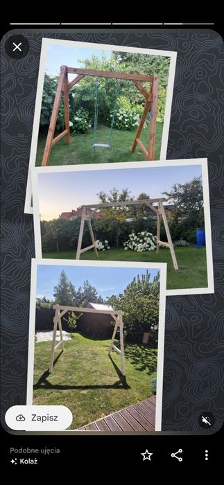 Stelaż do huśtawki ogrodowej   , bujawki