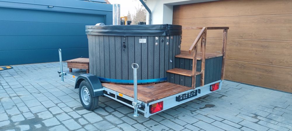 Balia ogrodowa na przyczepie