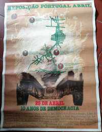Cartaz Exposição Portugal Abril – 10 anos de liberdade
