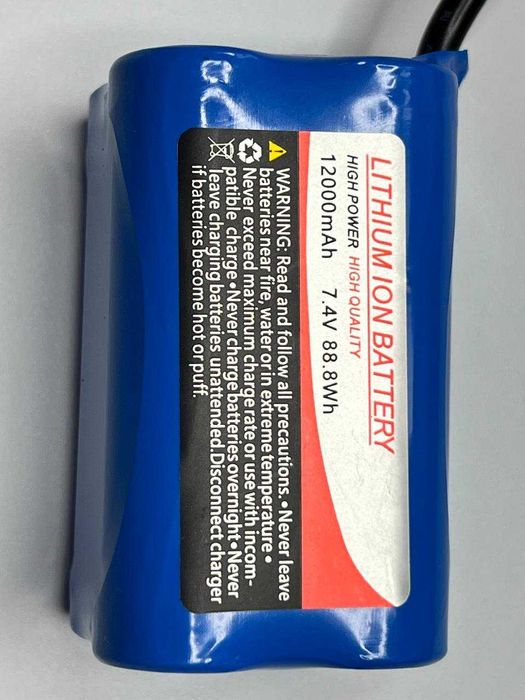 Аккумуляторы прикормочных корабликов карповых   для рыбалки 12000 mah