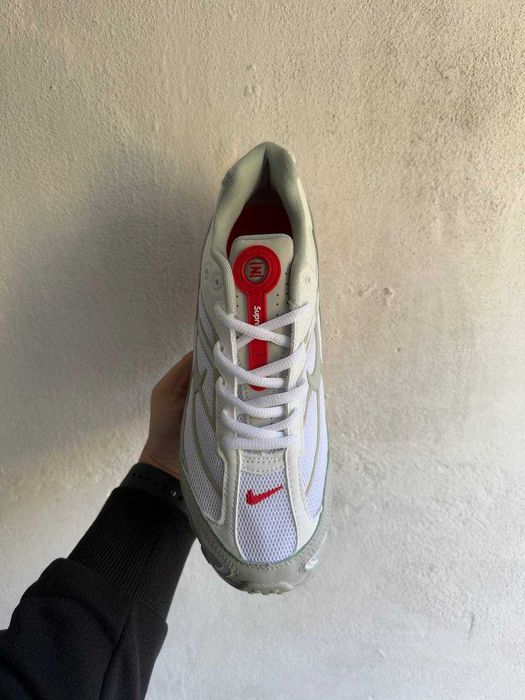 Кросівки Nike x Supreme Shox Ride 2 Grey White / кроси Найк х Супрім
