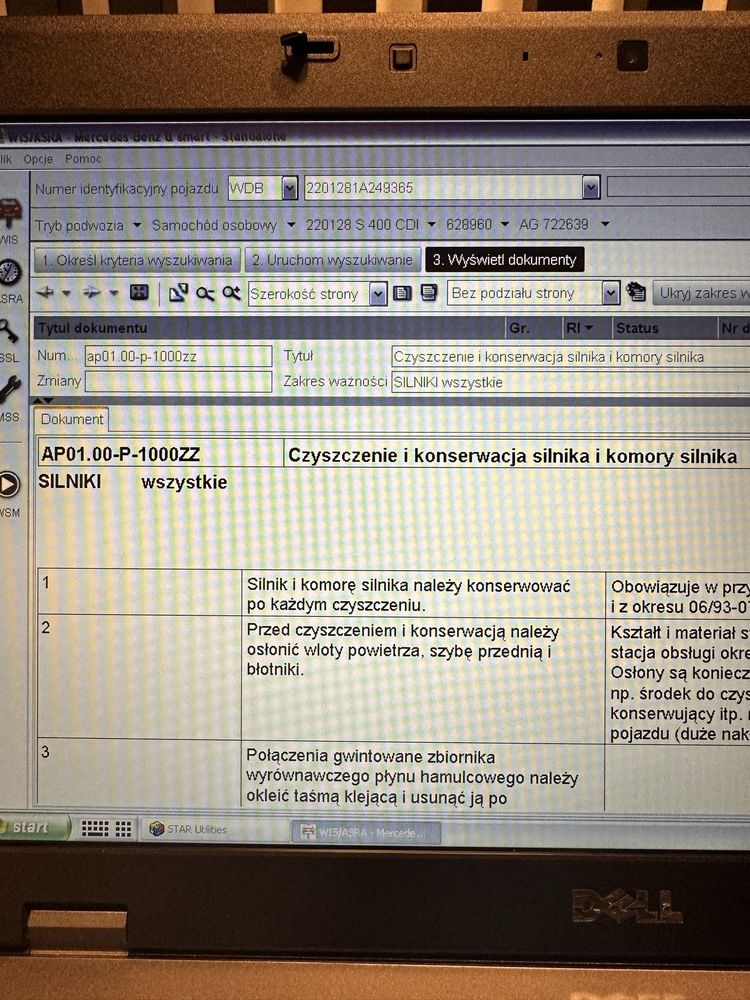 Profesjonalny skaner STAR C3 diagnosis Mercedes z laptopem Xentry