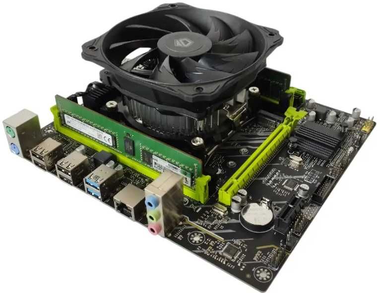 Комплект 2011v3 xeon E5 2630v4(10\20)+8gb