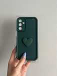 Zielony case samsung A15+szkło ochronne