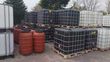 Zbiornik na wodę mauzer czarny 1000l  Transport