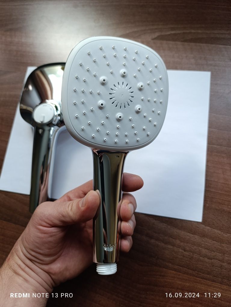 Ручной душ Grohe Tempesta Cube 2 и 3  режима , Hansgrohe Kludi