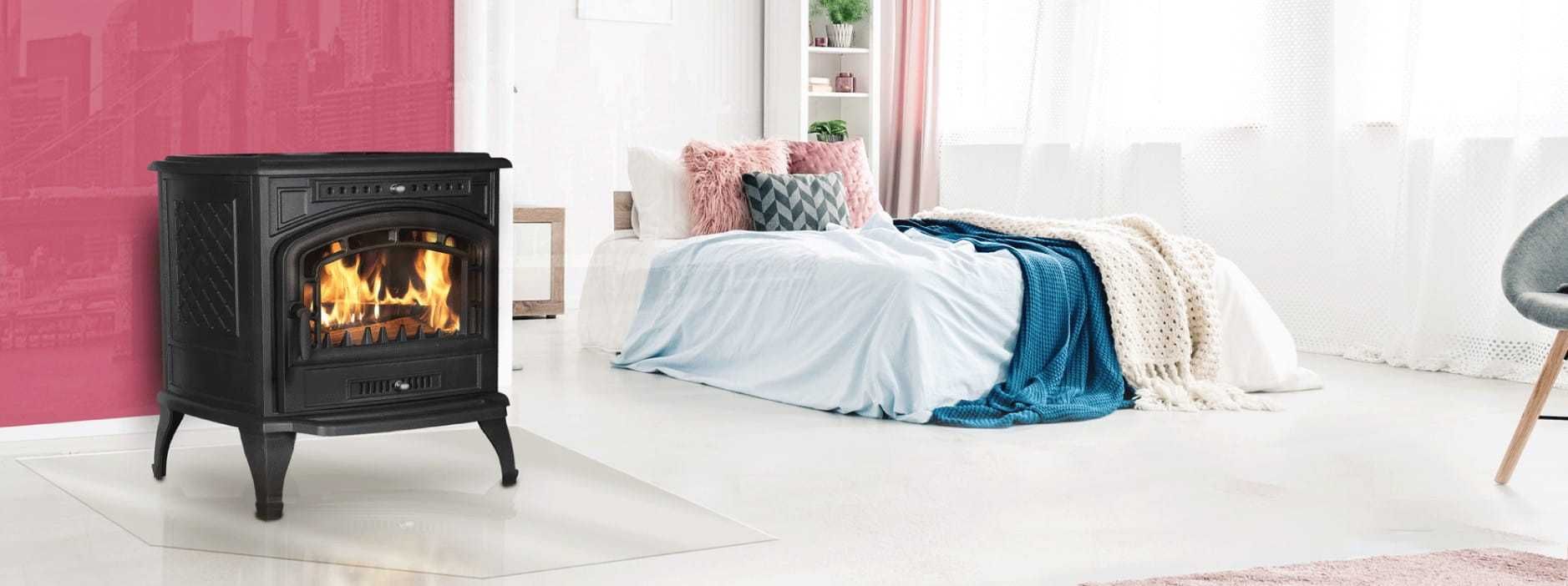 Piec piecyk kominek żeliwny koza wolnostojący KAWMET P7 ECO 9,3 kW